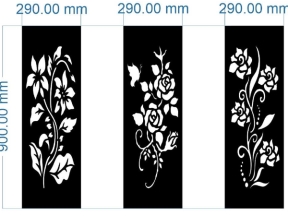 3 thiết kế cnc vách ngăn hoa lá