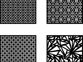 4 thiết kế vách đẹp cnc 2d