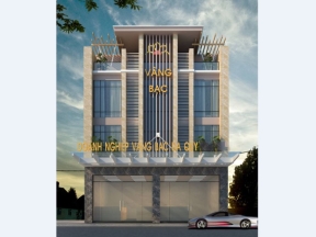 Autocad Cửa hàng kinh doanh vàng bạc kết hợp nhà ở 4 tầng 11.5x14.2m