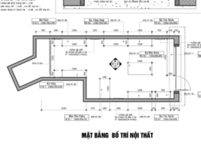 Autocad mẫu thi công shop túi xách, giày dép hiện đại