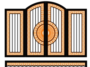 Autocad thiết kế cnc cổng và hàng rào