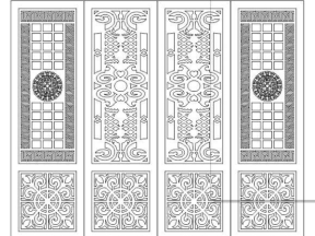 Autocad thiết kế cổng 4 cánh cnc mới