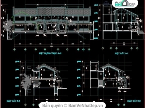 Autocad thiết kế kiến trúc quán cafe net viet số 151-5 Nguyễn văn trội-Quận Phú Nhuận