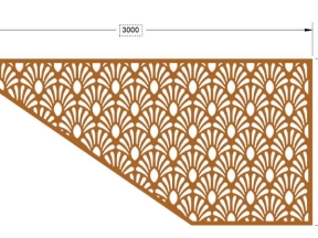 Autocad thiết kế vách ngăn cầu thang cnc