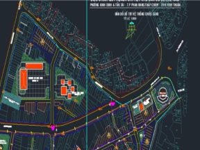 Bản đồ hiện trạng sử dụng đất khu nhà ở bến xe nam phường kinh dinh và phường tấn tài, tp phan rang