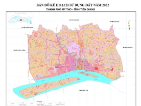 Bản đồ kế hoạch sử dụng đất thành phố mỹ tho, tiền giang