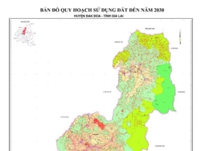 Bản đồ quy hoạch sử dụng đất huyện đăk đoa, gia lai
