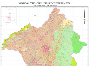 Bản đồ quy hoạch sử dụng đất huyện đắk song, đắk nông