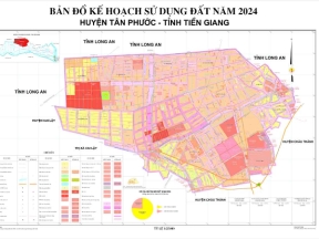 Bản đồ quy hoạch sử dụng đất huyện tân phước, tiền giang mới nhất đến năm 2030