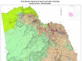 Bản đồ quy hoạch sử dụng đất huyện tuy đức, đắk nông