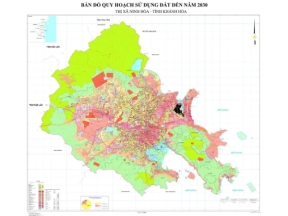 Bản đồ quy hoạch sử dụng đất thị xã ninh hòa, khánh hòa