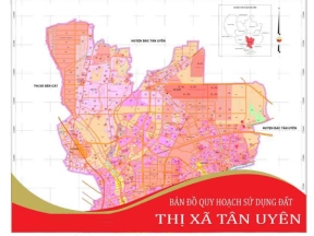 Bản đồ quy hoạch sử dụng đất thị xã tân uyên, bình dương