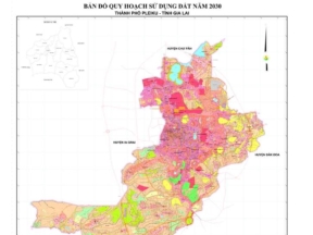Bản đồ quy hoạch sử dụng đất tp pleiku đến năm 2030