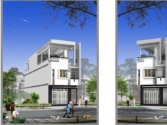 Bản thiết kế file cad nhà phố 3 tầng kích thước 5,5×19m đầy đủ kiến trúc, kết cấu, điện nước và phối cảnh 3d