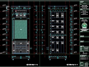 Bản thiết kế kiến trúc ngân hàng đầu tư và phát triển Bạc Liêu bidv 7 tầng 10.6x25.3m