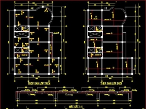 Bản vẽ Autocad thiết kế chung cư 18 tầng gồm: Kiến trúc, kết cấu và thuyết minh