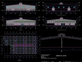 Bản vẽ bản vẽ nhà xưởng quy mô 38x68m