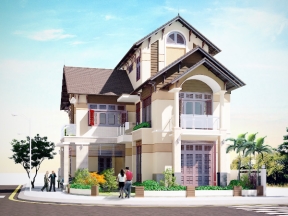 Bản vẽ Biệt thự 3 tầng 15.7x11m (hồ sơ thi công hạng mục kiến trúc)