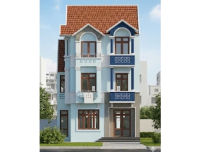Bản vẽ biệt thự 3 tầng hiện đại diện tích 8x16m - Đầy đủ xin phép xây dựng