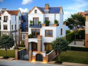 Bản vẽ biệt thự 3 tầng phong cách địa trung hải 8x11m