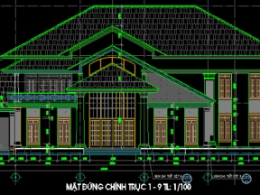Bản vẽ biệt thự 33.9x22.7m siêu đẹp đầy đủ kiến trú, kết cấu, etabs