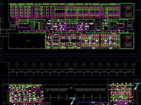 Bản vẽ CAD hệ điều hòa thông gió nhà máy linh kiện Samsung