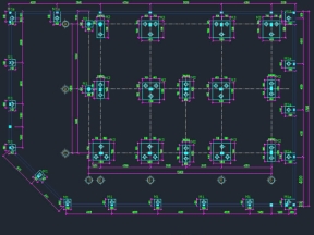 Bản vẽ cad kết cấu biệt thự 3 tầng 11.3x15.9m