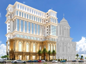 Bản vẽ cad kiến trúc, kết cấu,mep nhà hàng khách sạn 12 tầng và 1 tầng hầm kích thướt 33.8x49.4m tân cổ điển