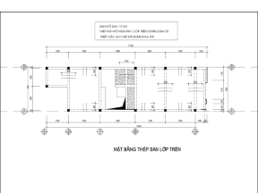 Bản vẽ cad mẫu nhà phố 2 tầng, lệch tầng kích thước xây dựng 4.9x17m