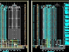 Bản vẽ cad thiết kế biện pháp thi công khu nhà cao tầng Nam Xa La
