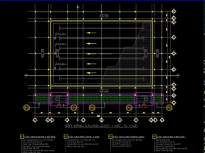 Bản vẽ CAD thiết kế kỹ thuật kiến trúc bể bơi 16x25m