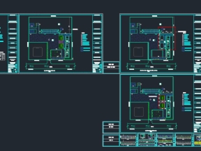 Bản vẽ cảnh quan khuôn viên và nhà để xe trường tiểu học