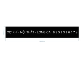 Bản vẽ chữ bảng hiệu cnc dxf