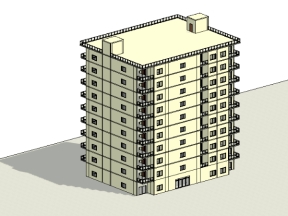 Bản vẽ Chung Cư Nhơn Trạch 10 Tầng (Revit + AutoCad)