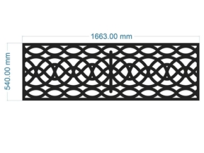 Bản vẽ cnc thiết kế lan can đơn giản