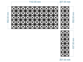 Bản vẽ cnc thiết kế vách ngăn đơn giản tháng 6