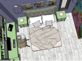 Bản vẽ dựng model nội thất phòng ngủ đẹp nhất