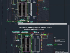 Bản vẽ file biện pháp thi công xưởng