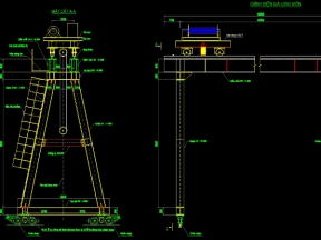 Bản vẽ Giá Long Môn đầy đủ kèm file excel khối lượng