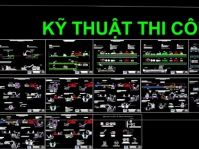 Bản vẽ giải pháp thi công hạ tầng kỹ thuật khu nhà ở cực đầy đủ