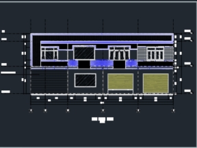 Bản vẽ kiến trúc nhà phố 2 tầng 3.5x20m (kiến trúc,kết cấu)