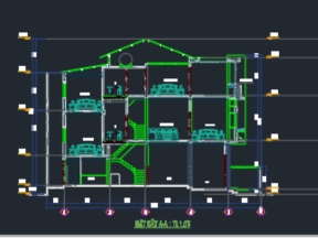 Bản vẽ kiến trúc nhà phố 3 tầng 3.5x17m
