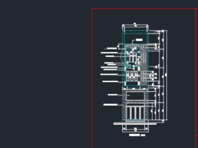 Bản vẽ kiến trúc nhà phố 5 tầng 4.4x21.6m (kiến trúc, kết cấu, điện nước)