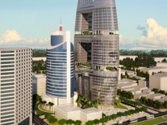 Bản vẽ kiến trúc tòa nhà VNPT Tower gồm kiến trúc và phối cảnh