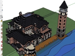 Bản vẽ mẫu kiến trúc lâu đài model su 2014