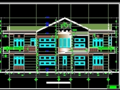 Bản vẽ mẫu nhà phố 2 tầng chi tiết chức năng sử dụng kích thước xây dựng 4x20m