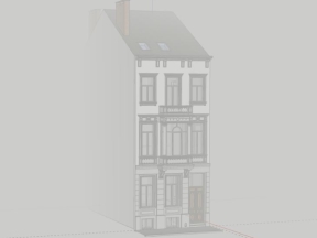 Bản vẽ mẫu nhà phố 3 tầng 7.5x21m dựng model sketchup đẹp