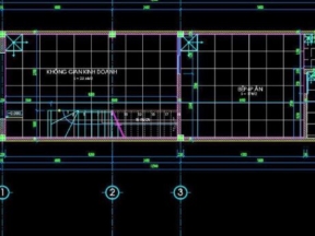 Bản vẽ mẫu nhà phố 4 tầng có lửng 4x12.5m