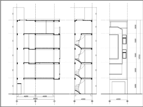 Bản vẽ mẫu thiết kế nhà phố 5 tầng đẹp phong cách hiện đại 4x8.5m mặt tiền