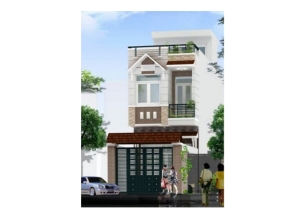 Bản vẽ miễn phí nhà phố 2 tầng 5x26.6m